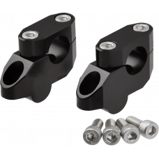 OFFSET HANDLEBAR RISER KIT 20MM 26MM 22.2MM BLACK