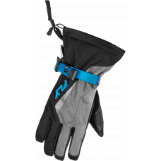 TITLE GAUNTLET GLOVES LIGHT GREY/BLACK/BLUE 2X