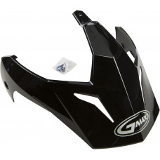 VISOR W/SCREWS BLACK GM-11
