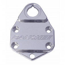 HANDLEBAR CLAMP W/KEY (POLISHED LOGO)