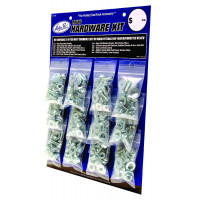 MINI HARDWARE KIT ZINC FINISH 12/PK