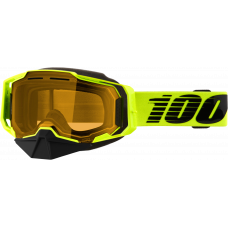 ARMEGA SNOWMOBILE GOGGLE NEON YLW W/ YELLOW LENS