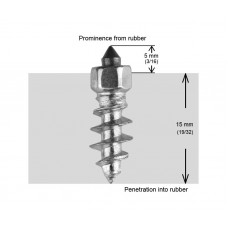 18MM STANDARD SCREW STUDS QTY 100
