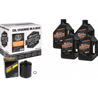 V-TWIN OIL CHANGE KIT EVO MINERAL BLACK FILTER