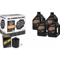 V-TWIN OIL CHANGE KIT EVO MINERAL BLACK FILTER