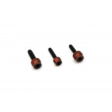 CHACHO'S BOLT KIT RED M8 ENG TRANS PRIM BLK