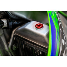 RADIATOR PLUG RED HON/KAW RADIATOR PLUG RED HON/KAW
