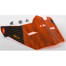 VISOR W/SCREWS COLFAX MX-46 MATTE ORANGE/BLACK MD-2X