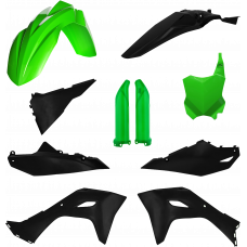 FULL PLASTIC KIT KAW GREEN/BLACK