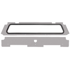 REAR WINDSHIELD SPARKLE SILVER METALLIC