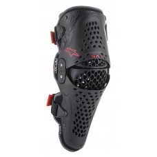 SX-1 V2 KNEE PROTECTOR BLACK/RED LG/XL