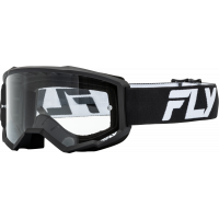 FOCUS GOGGLE BLACK/WHITE W/ CLEAR LENS