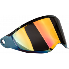 TREKKER HELMET FACE SHIELD RED IRIDIUM
