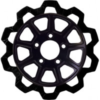 9 SPOKE ROTOR FRONT BLK/BLK BOW TIE 11.8