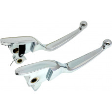 SMOOTH LEVER SET CHROME FLT 21-25 CBL CLUTCH