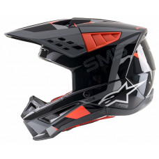 S-M5 ROVER HELMET ANTHRACITE/RED FLUO/CAMO XL