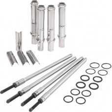SPEEDY PUSHROD KIT W/COVERS CHROME, M8 17-24 (EXC.VVT)