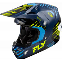 YOUTH FORMULA CP SLICE HELMET NAVY/HI-VIS/WHITE YL