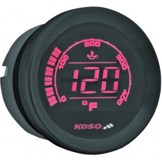 HD-02T 2'' OIL TEMP GAUGE BLACK BEZEL