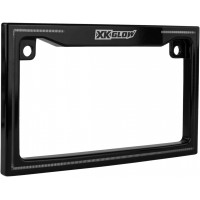 LICENSE PLATE FRAME LIGHT WITH TURN SIGNAL BLACK