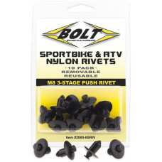 M8 THREE STAGE PUSH RIVET KIT 10/PK