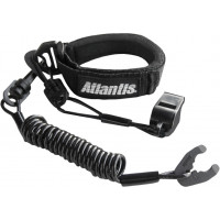 PRO FLOATING WRIST LANYARD BLACK W/WHISTLE