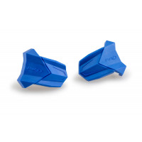 RUBBER END REPLACEMENT FRAME SLIDER R19 PAIR BLUE
