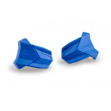 RUBBER END REPLACEMENT FRAME SLIDER R19 PAIR BLUE