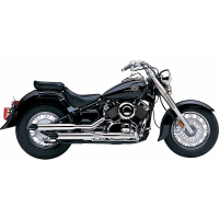 BLVD SLASHCUT SLIP ON CHROME YAM V-STAR 650