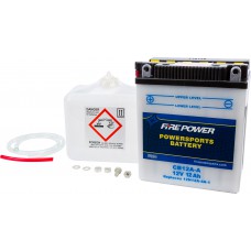 BATTERY W/ACID CB12A-A 12V HEAVY DUTY