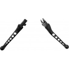 5-HOLE LEVER SET BLACK BIG TWIN 96-06  XL 96-03