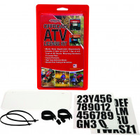 ATV LICENSE PLATE KIT WHITE ATV LICENSE PLATE KIT WHITE