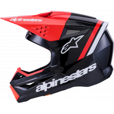 SM3 RADIUM HELMET BLK/RED FLUO/WHITE GLOSSY 2X