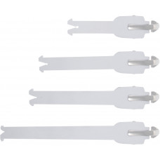 TECH 5/7 BUCKLE STRAPS WHITE