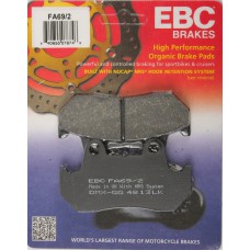 BRAKE PADS FA69/2 ORGANIC
