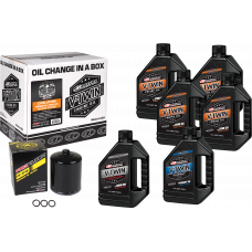 V-TWIN OIL CHANGE KIT MINERAL EVO BLACK FILTER