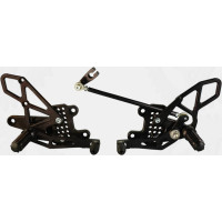 REAR SET COMPLETE BLK HON REAR SET COMPLETE BLK HON