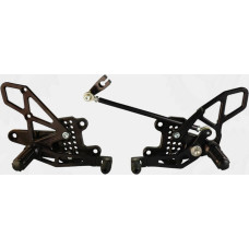 REAR SET COMPLETE BLK HON