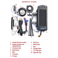 SIDE MOUNT OIL COOLER M8 SOFTAIL `17-23  GLOSS BLK