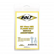 M6 10MM HEX FLANGE BOLT ASSORTMENT 80 PIECE KIT