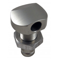 BILLET THRU-HULL WATER FITTING POLISHED 3/8