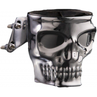 SKULL PERCH MOUNT HOLDER CHROME