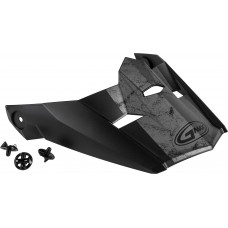 VISOR W/SCREWS DOMINANT MX-46 MATTE BLACK/GREY MD-2X