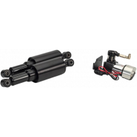AIR SHOCKS SMOOTHRIDE SERIES BLK CUSTOM FLH/FLT 09-UP AIR SHOCKS SMOOTHRIDE SERIES BLK CUSTOM FLH/FLT 09-UP