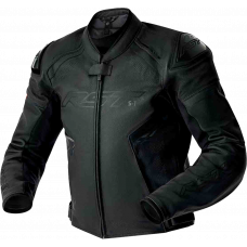 WOMENS S1 D3O LEATHER JACKET BLACK/WHITE 2XL