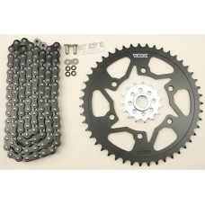 SPROCKET/CHAIN KIT STL/STL 15/47T SIL SX3 520-114L BLK