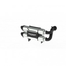 DUAL STACKED SLIP-ON SYSTEM W/ PERFORMANCE MUFFLER BLK TIP