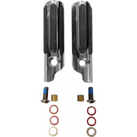 CLAMP-ON PEGS CHR W/ RUBBER STRIPS