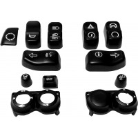SWITCH CAP KIT BLACK `16-25 FLHT/FLTR EXC SE MODELS