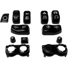 SWITCH CAP KIT BLACK `16-25 FLHT/FLTR EXC SE MODELS